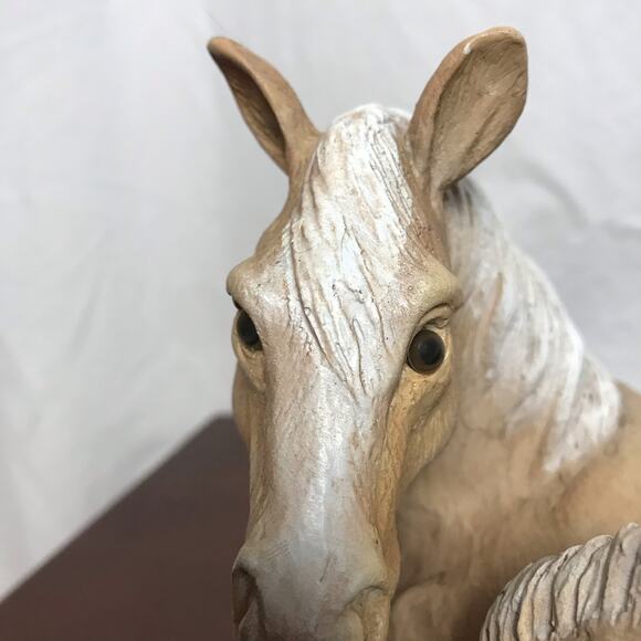 Universal Statuary #268 Dated 1997 Horse & Foal Pals Resin Figure Statue - Picture 7 of 12